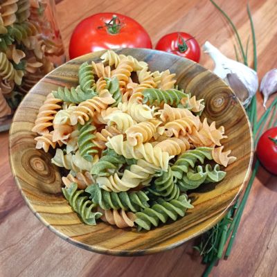 Fusilli blanc tomate & épinard