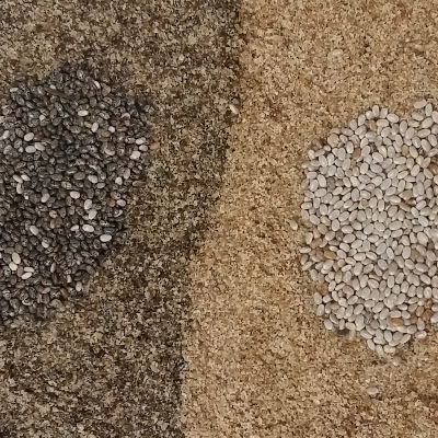 Graines de chia noir biologique moulues