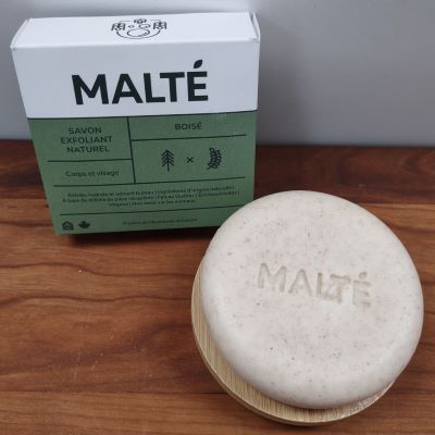 MALTÉ - Savon exfoliant naturel - Boisé