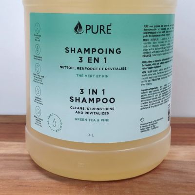 PURE - Shampoing 3 en 1 - Thé vert et pin - Vrac